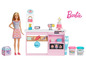 Barbie bakkerij met poppen, accessoires en play-dough.