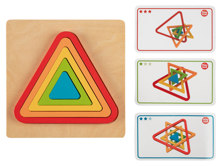 Ga naar volledige schermweergave: Playtive Educatieve houten puzzel Montessori - afbeelding 4