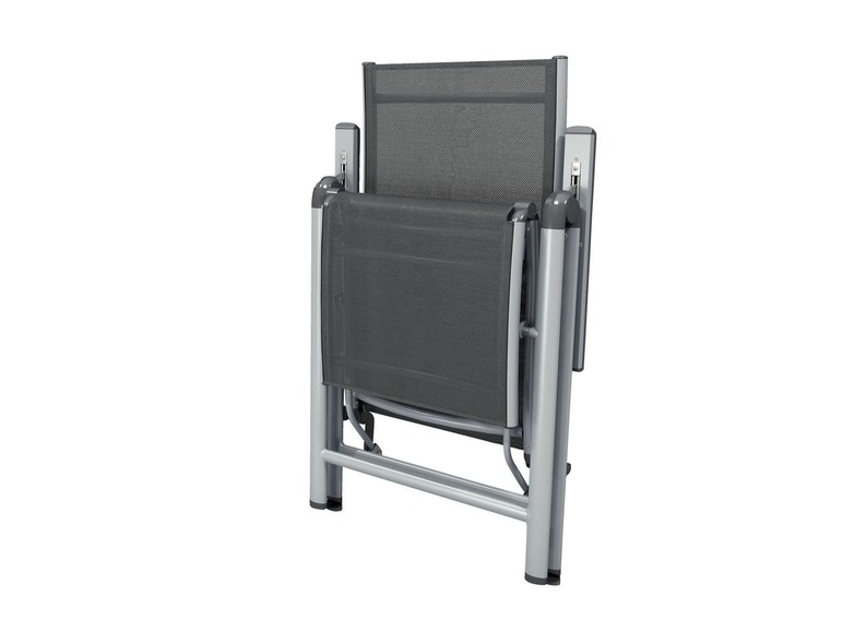 Ga naar volledige schermweergave: FLORABEST® Aluminium relaxstoel grijs - afbeelding 4