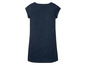 Een donkerblauwe t-shirt jurk