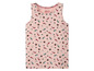 Een roze tanktop met een sushiprint.
