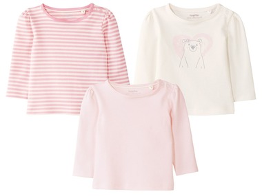 lupilu® 3 baby shirts met lange mouwen