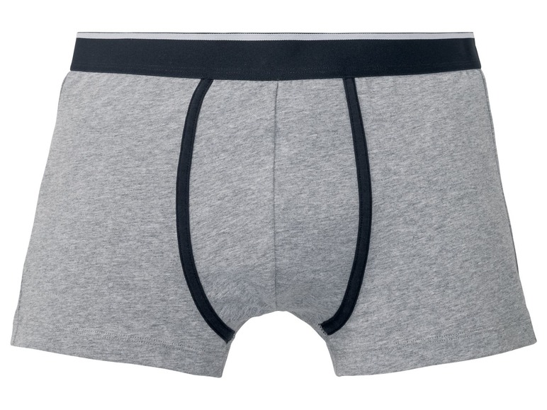 Grijze boxershorts met zwarte band.