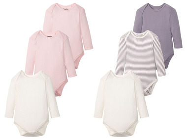 lupilu® ribrompertje voor babymeisjes, 3 stuks, van katoen