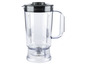 Een transparante Kenwood blenderkan met een handvat.