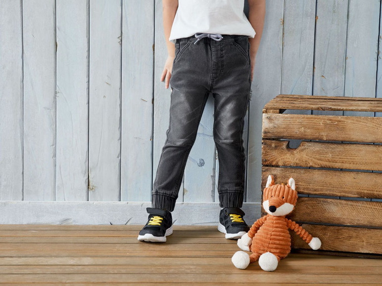 Ga naar volledige schermweergave: lupilu Jeans voor jongens, elastische taille, katoen, polyester en elastaan - afbeelding 3