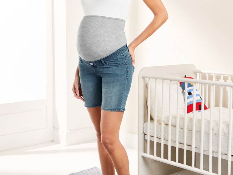 Ga naar volledige schermweergave: esmara Zwangerschapsshort, jeans - afbeelding 3