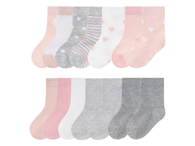 Ga naar volledige schermweergave: LUPILU® 7 paar meisjes sokken - afbeelding 1