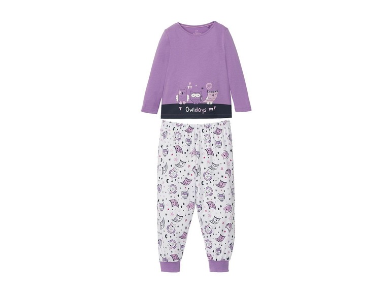 Ga naar volledige schermweergave: lupilu® Meisjes glow-in-the-dark pyjama - afbeelding 2