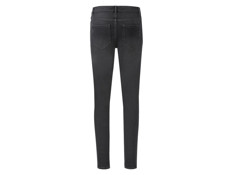 Donkerblauwe skinny jeans voor dames.