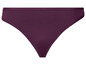 Een paar paarse string-onderbroeken.
