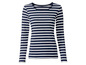 Een gestreept longsleeve shirt met lange mouwen.
