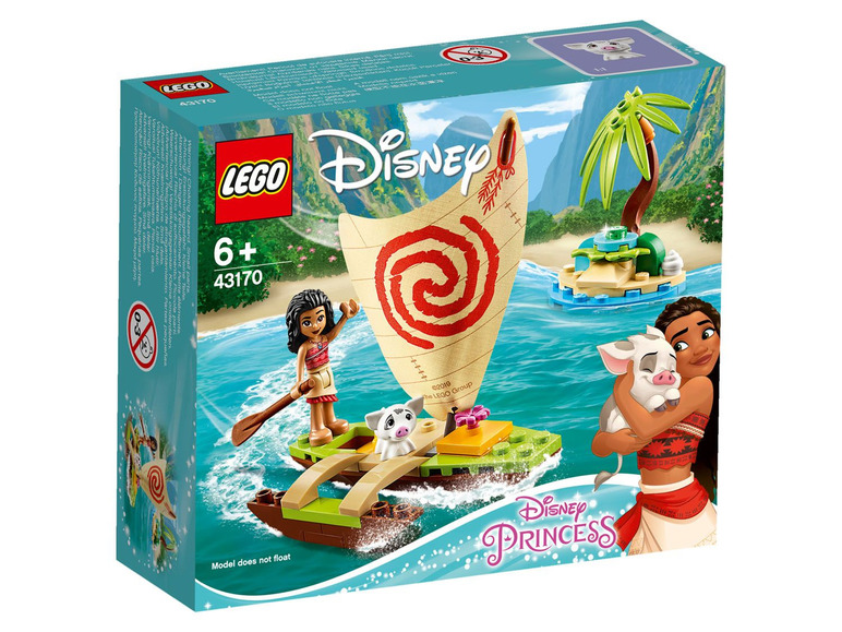 Ga naar volledige schermweergave: LEGO® Disney Princess™ Speelset Vaiana's Boot 43170 - afbeelding 1