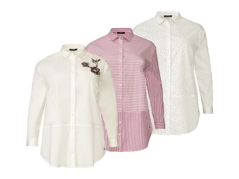 Ga naar volledige schermweergave: esmara Dames blouse plus size - afbeelding 1