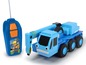Een blauwe Bob de Bouwer-kraanwagen met afstandsbediening.