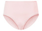 Een roze onderbroek met hoge taille.