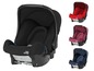 Britax Römer babyautostoeltjes in zwart, rood, roze en blauw.