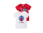Twee T-shirts met Ladybug print, een wit met 'Be Strong' en een rood met stippen