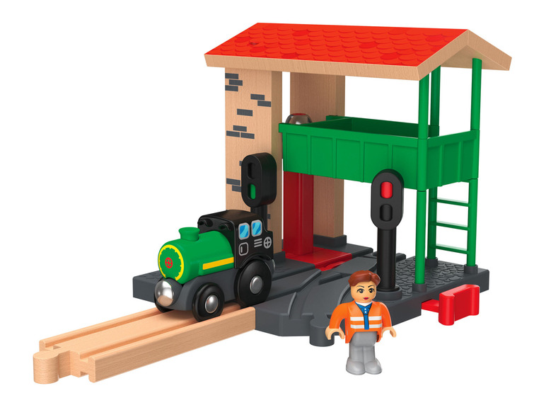 Ga naar volledige schermweergave: Playtive Uitbreidingsset voor houten treinbaanset - afbeelding 3