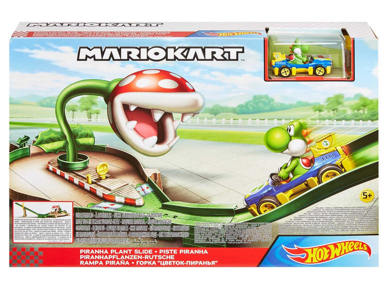 Ga naar volledige schermweergave: Hot Wheels Mario Kart Piranha Plant Trackset - afbeelding 4