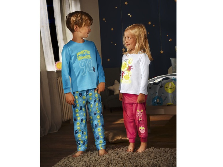 Ga naar volledige schermweergave: lupilu Meisjes glow-in-the-dark pyjama - afbeelding 15