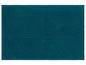 Een teal badmat met een zachte textuur.