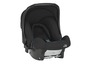 Een Britax Römer babyautostoeltje, zwart van kleur.