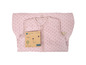 Roze slaapzak met print van kleine bloemetjes voor baby's.