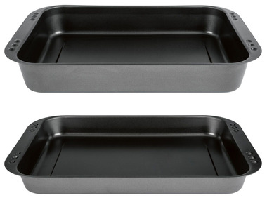 ERNESTO® Bak- en braadslede met deksel set van 2