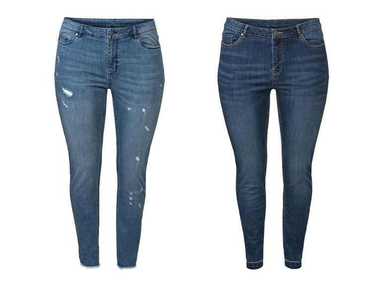 Ga naar volledige schermweergave: esmara Dames jeans skinny fit plus size - afbeelding 1
