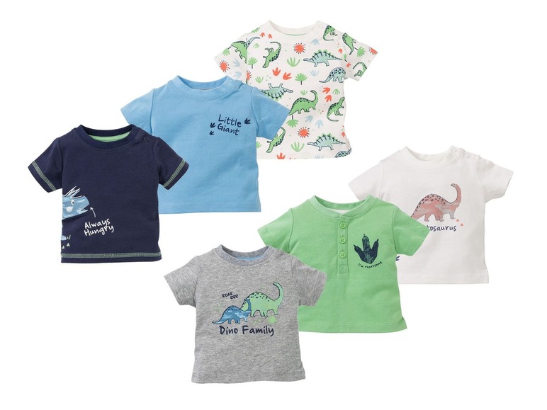 Ga naar volledige schermweergave: lupilu® 3 baby jongens shirts - afbeelding 1
