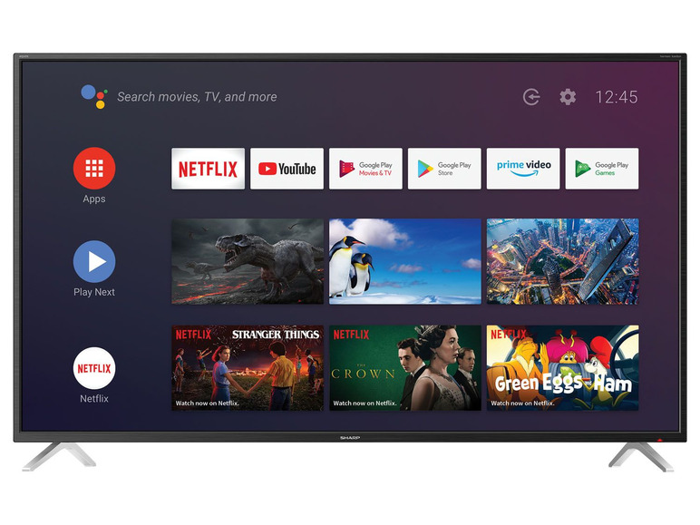 Ga naar volledige schermweergave: Sharp 65" 4K Ultra HD Android smart TV - afbeelding 1