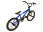 Een blauwe Big Stash BMX-fiets.