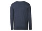 Een donkerblauw langarm T-shirt.