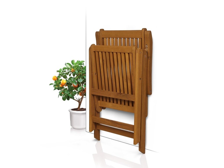 Ga naar volledige schermweergave: florabest Houten tuinklapstoel met hoge rugleuning - afbeelding 4