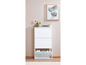 Witte schoenenkast met drie lades