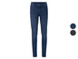 Donkerblauwe skinny jeans voor dames.