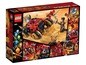 LEGO Ninjago set met een rode auto en minifiguren.
