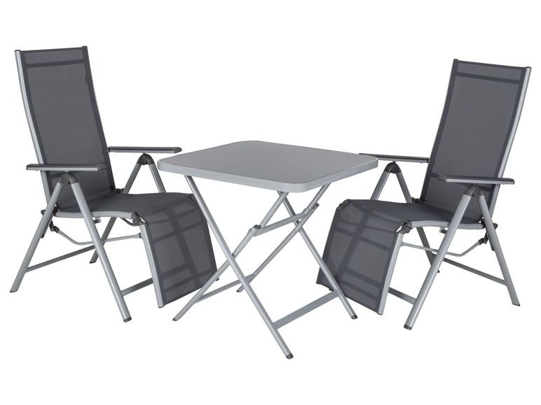 Ga naar volledige schermweergave: FLORABEST® Aluminium relaxstoel grijs - afbeelding 5