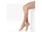 Nude kousen tot aan de knie.