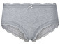 Grijze onderbroek met kant.