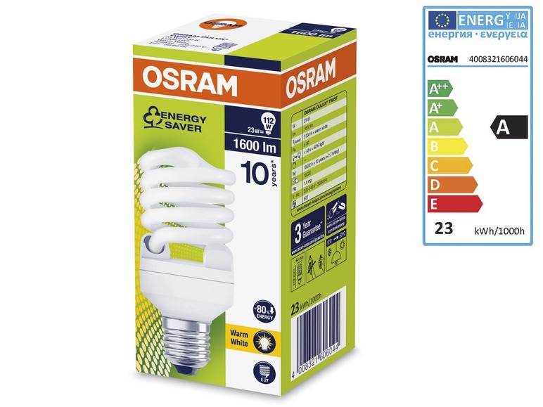 Ga naar volledige schermweergave: OSRAM spaarlamp - afbeelding 2