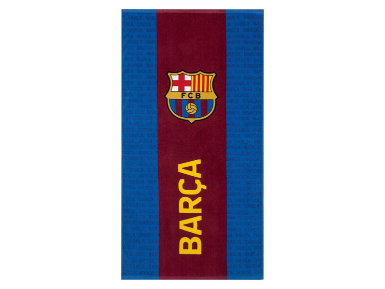Ga naar volledige schermweergave: Badhanddoek FC Barcelona 140 x 70 cm - afbeelding 1