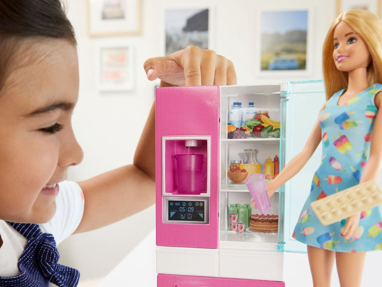 Ga naar volledige schermweergave: Barbie Keuken- & koelkastset - afbeelding 2