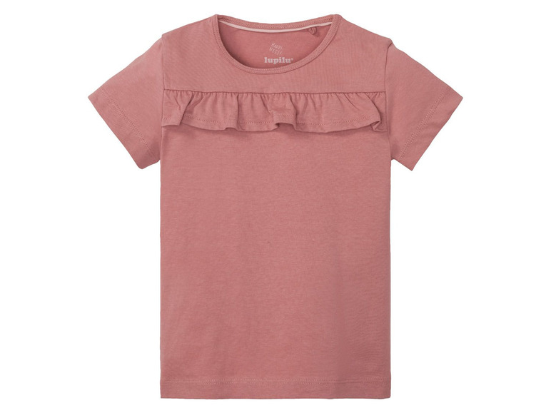 Ga naar volledige schermweergave: lupilu T-shirts voor meisjes, set van 2, katoen en polyester - afbeelding 9