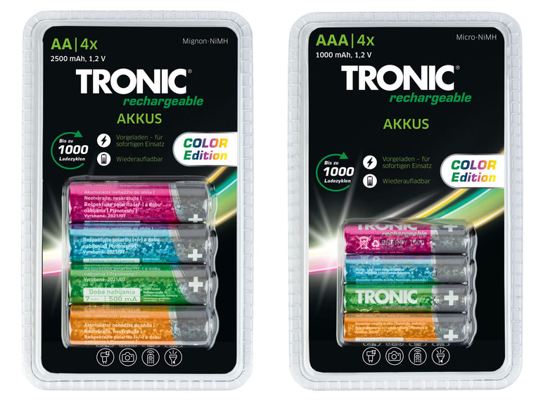 Ga naar volledige schermweergave: TRONIC® Oplaadbare batterijen - afbeelding 1