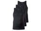 Drie zwarte tanktops van Livergy.