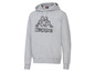 Grijze hoodie met camouflage Kappa logo.