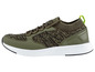Groene sneakers met witte zool