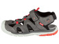 Grijze sandalen met rood accent van het merk Rough Riders.